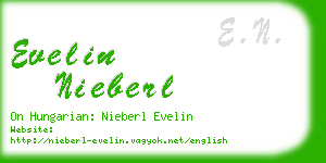 evelin nieberl business card